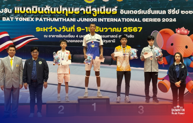 Retour sur le BAT YONEX Pathumthani Junior International Series 2024